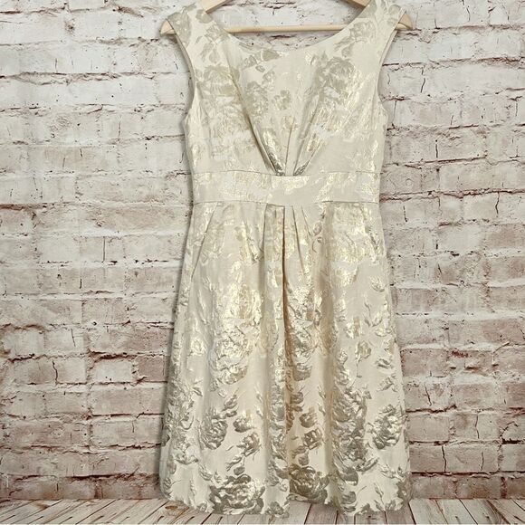 Kate Spade Deanna floral metallic brocade dress - Picture 1 of 10